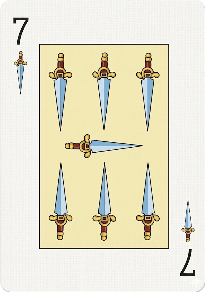 Siete de espadas